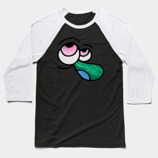 Cartoony Face Baseball T-Shirt